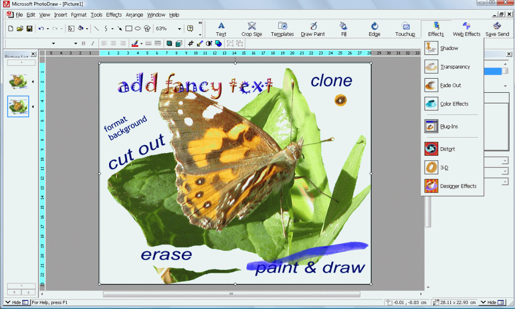 Microsoft PhotoDraw 2000 Workspace (2000)
